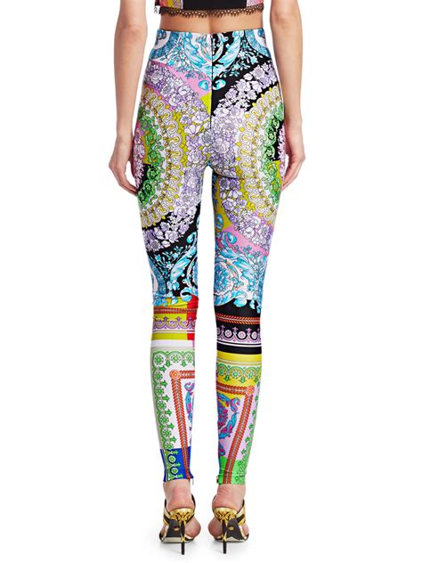 versace multicolor leggings|versace leggings h&m.